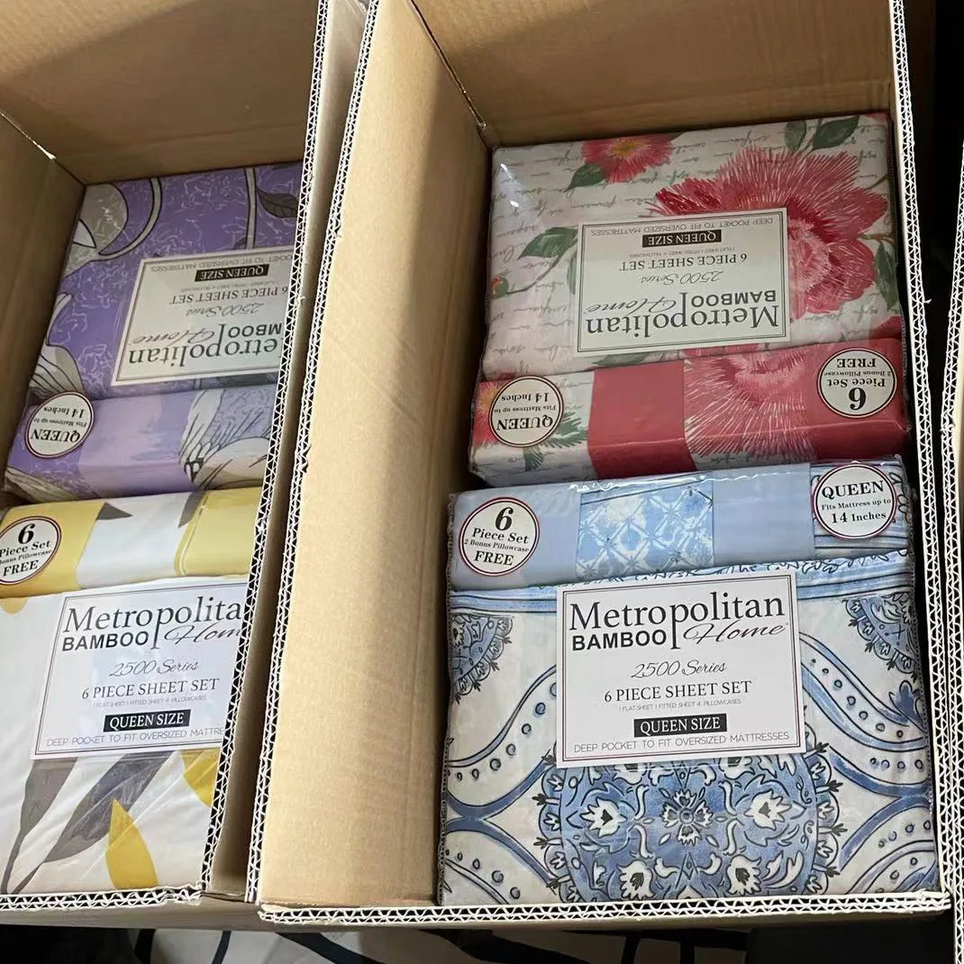 100% polyester Soft Brushed 90gsm Microfiber Extra Deep Pocket Pleated Sheet Se 6pc bedsheet set  king size