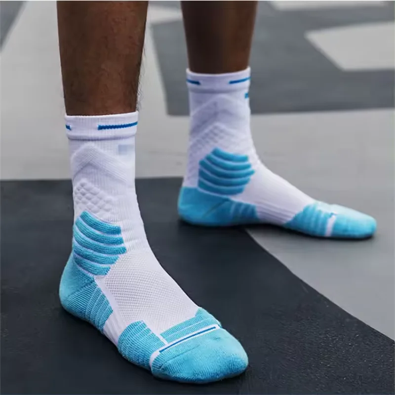 white black and orange spring fashionable basketball sport socks men top quality custom socks
