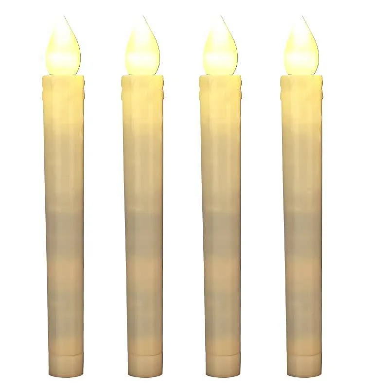 new style AA Battery Powered Flameless Electronic Led Candles for Acrylic Candelabra Centerpiece  Wedding Candlesticks