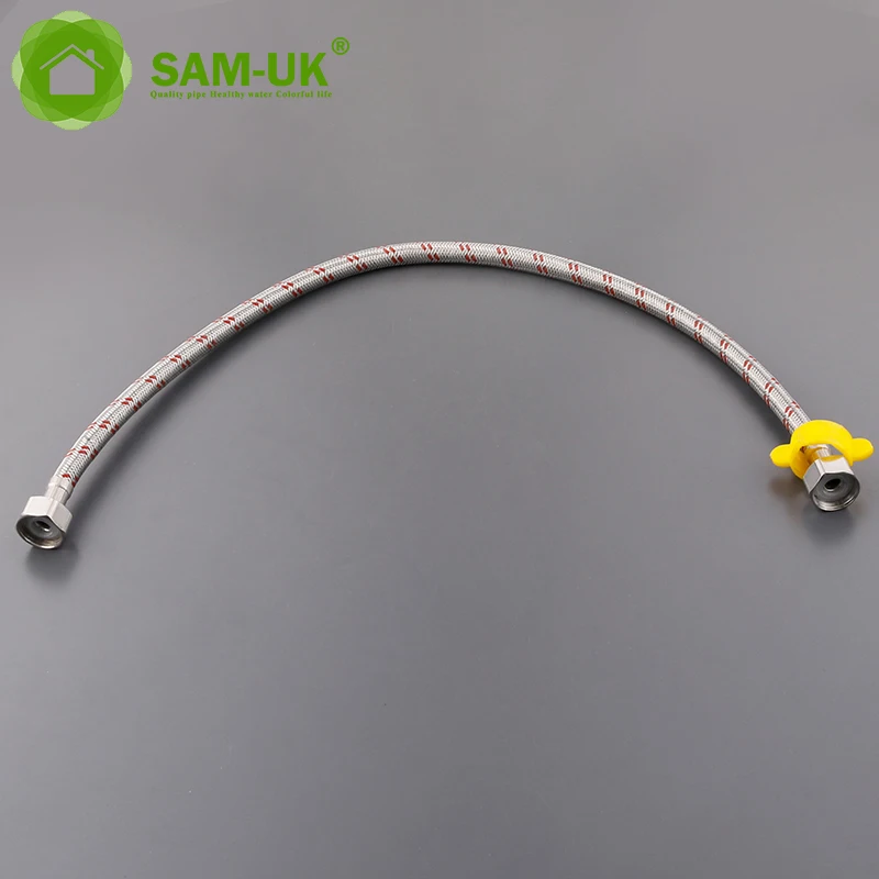 Ptfe линии 2 дюйма двойной наружный провод гильза из нержавеющей стали металлический газовый Плетеный тормозной шланг