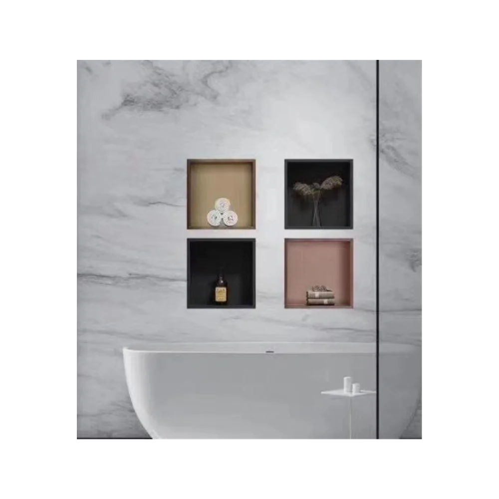 Recessed Shower Niches Stainless Steel Bathroom Toilet Soap Shampoo Placement Free Samples Available