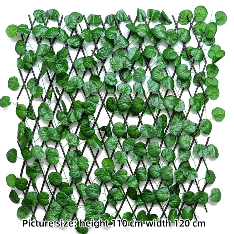 
Simulation plant wall background foldable willow fence with leaves green wall artificial 