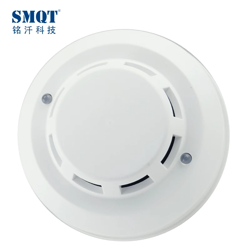 4 wire photoelectric smoke detector for fire alarm system