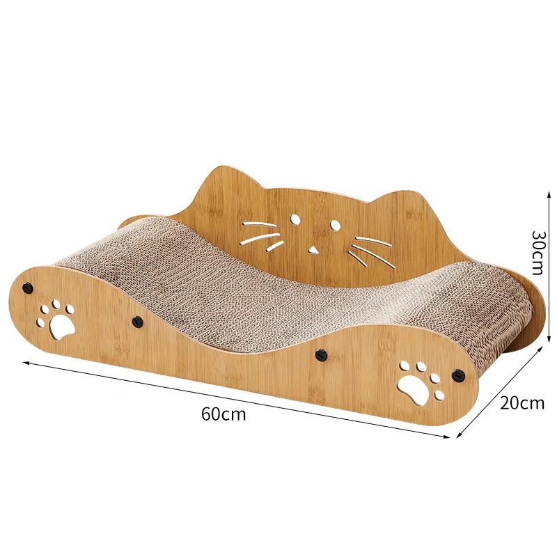 Corrugated paper wavy pattern stitching large cat sofa cat scratching board cat scratcher