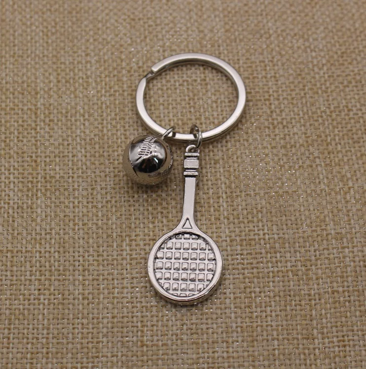 Bulk in Stock Blank Round Metal Keychain Silver Keyring with Custom Epoxy Sticker