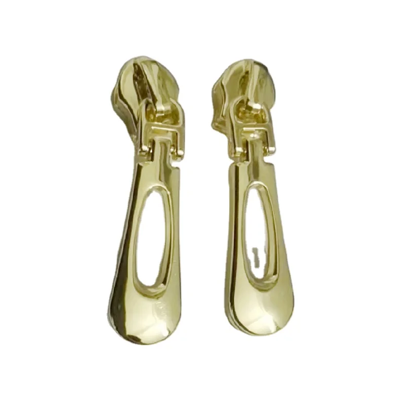 bronze slider puller for  nylon zipper