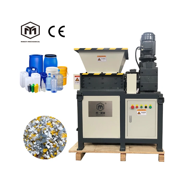Waste Plastic Hard Disk Shredder/ Double Shaft Plastic Shredder Machine