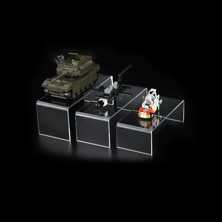 Transparent Acrylic Display Stand Desktop Net Red Toy Model Household Storage Trapezoidal Rack