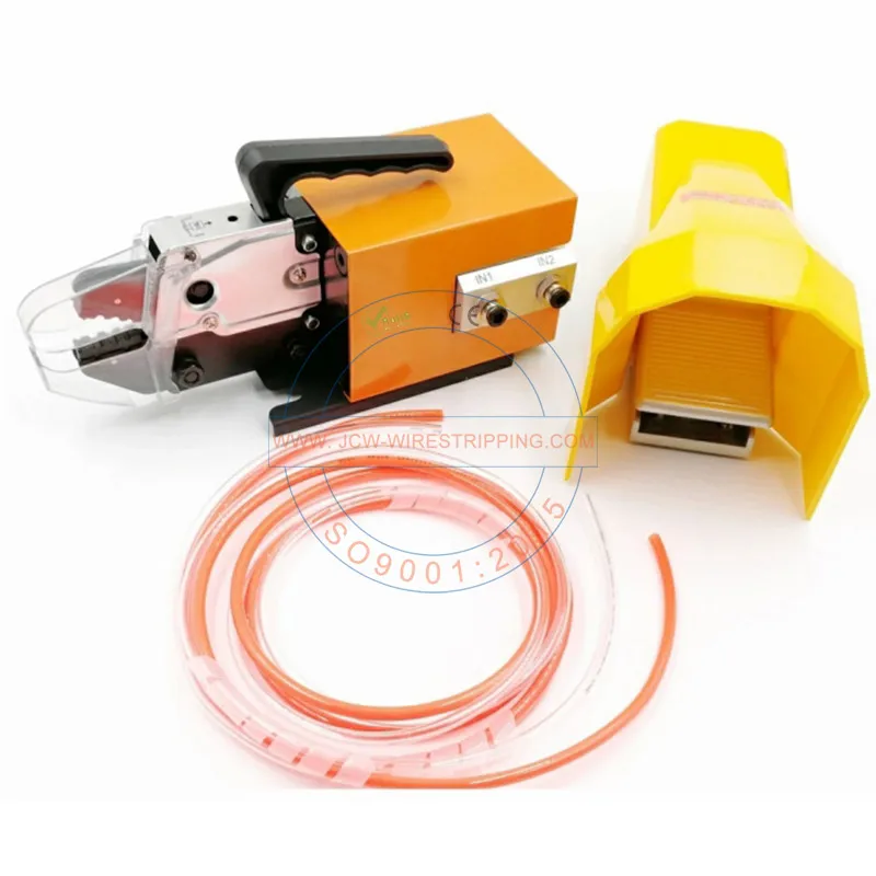 JCW-320 China Manufacturer Crimping Machinery Semi-auto Crimping Machine Pneumatic Ferrule Crimper