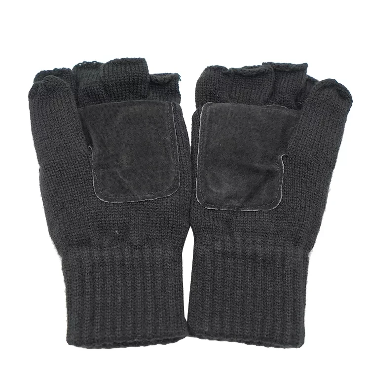 Custom Factory  Women Semi Fingerless Gloves Winter Warm Wool Cashmere Elegant Gloves