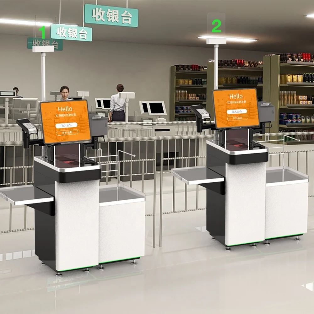 KR-1900 Payment terminal android touch screen kiosk automated self supermarket self checkout machines