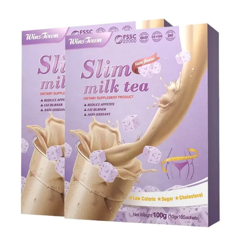 fat slow milk tea weight loss control Customize logo supplement slimming Instant powder slim milk