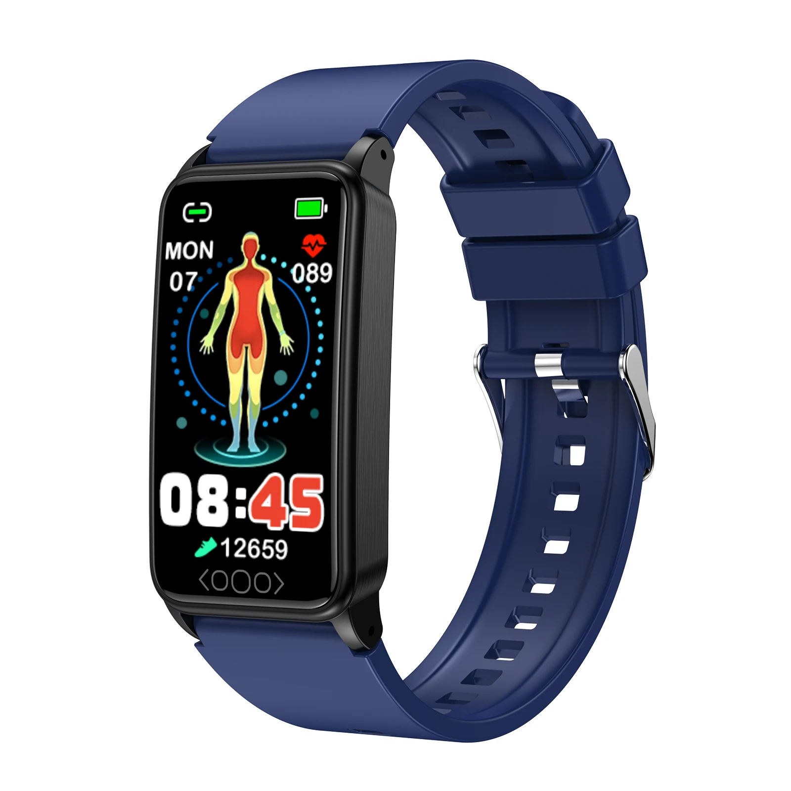 2024 TK71PRO Smart Watch Continuous Dynamic Heart Rate Blood Sugar Oxygen Lipid Monitoring iOS Android Operation IPS Display