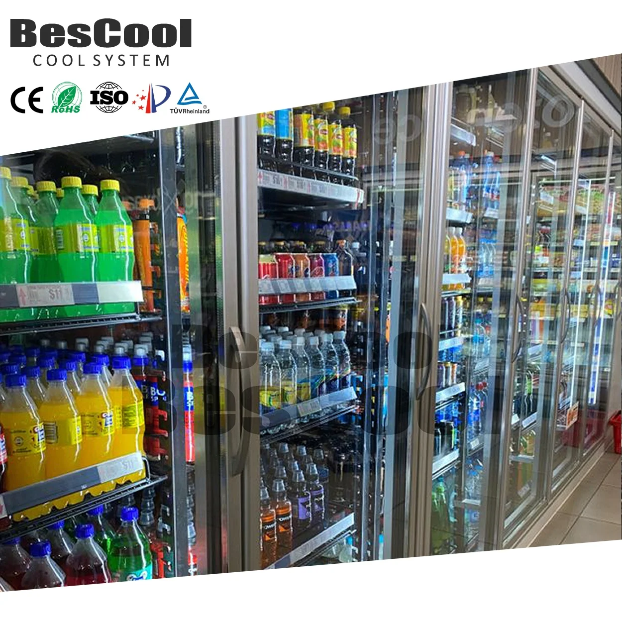 Охладитель Bescool розничный цветочный магазин продуктовый новая панель холодная комната стеклянная дверь отели