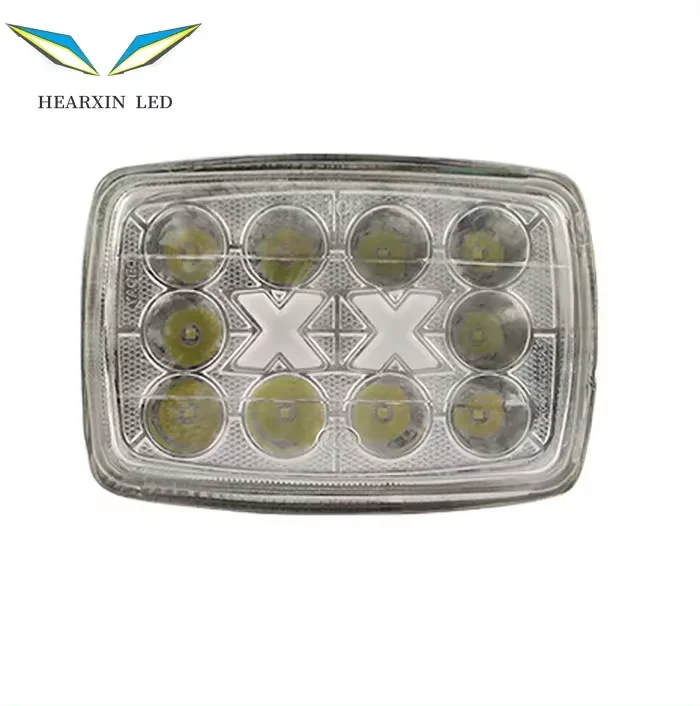 HearxinLED  Auto Parts Led Headlight  Flash White Headlamp 4x6 Inch Flashing Strobe Headlight For Electric car