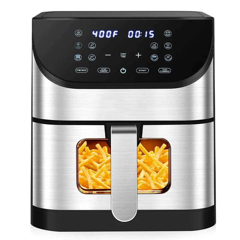 Aifa High Quality Small large Viewing Window 2L 3L 3.5L 4L 6 8 liters Touch Screen Glass Fryers Visual Air Fryer