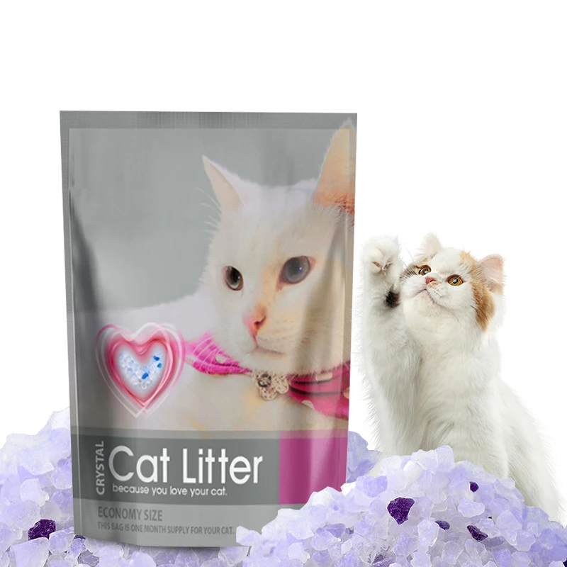 Dust-free low tracking lightweight strong moisture absorption deodorization crystal cat litter
