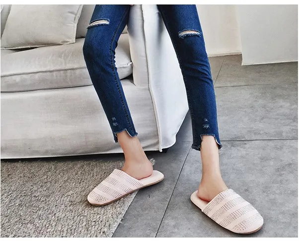 High quality unique water drill design men and women indoor and outdoor anti-slippery thermal cotton slippers