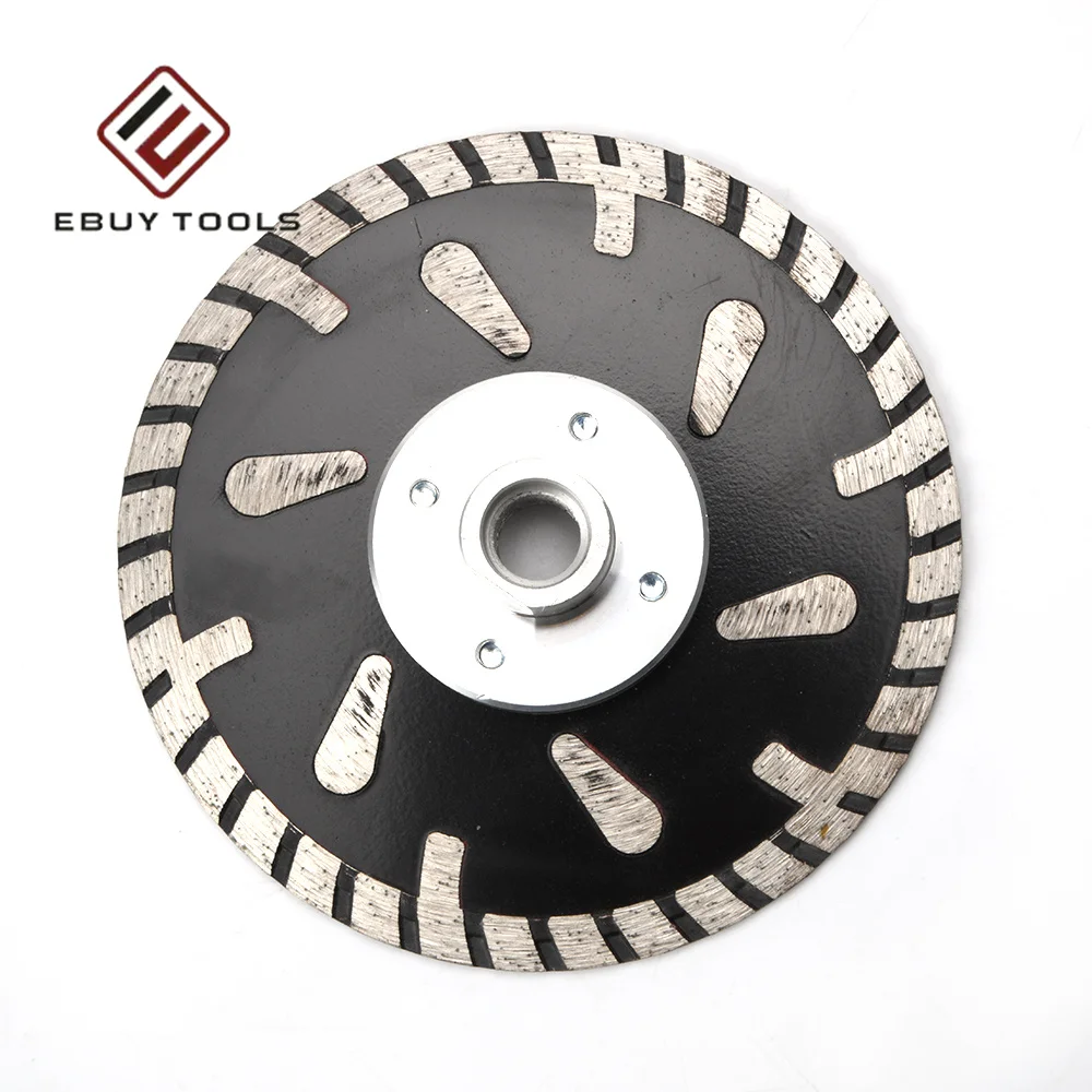 125mm Turbo Diamond Pcd Saw Blade Circular Continuous Rim Cutting Blade For Brick Ceramic Marble Cutting