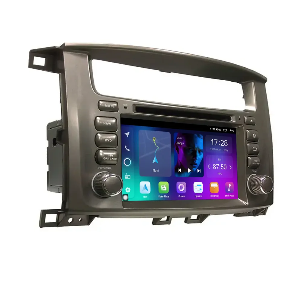 Для Toyota Land Cruiser 100 LC100 2005 2006 2007 автомобильный DVD-плеер Android 10 0 многофункциональная стерео навигационная система MP5 плеер