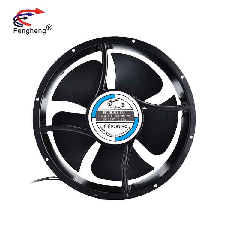 High CFM Industrial Exhaust Fan 7 Blades 25489 110V 220V AC Motor Ball Bearing Cooling Fan