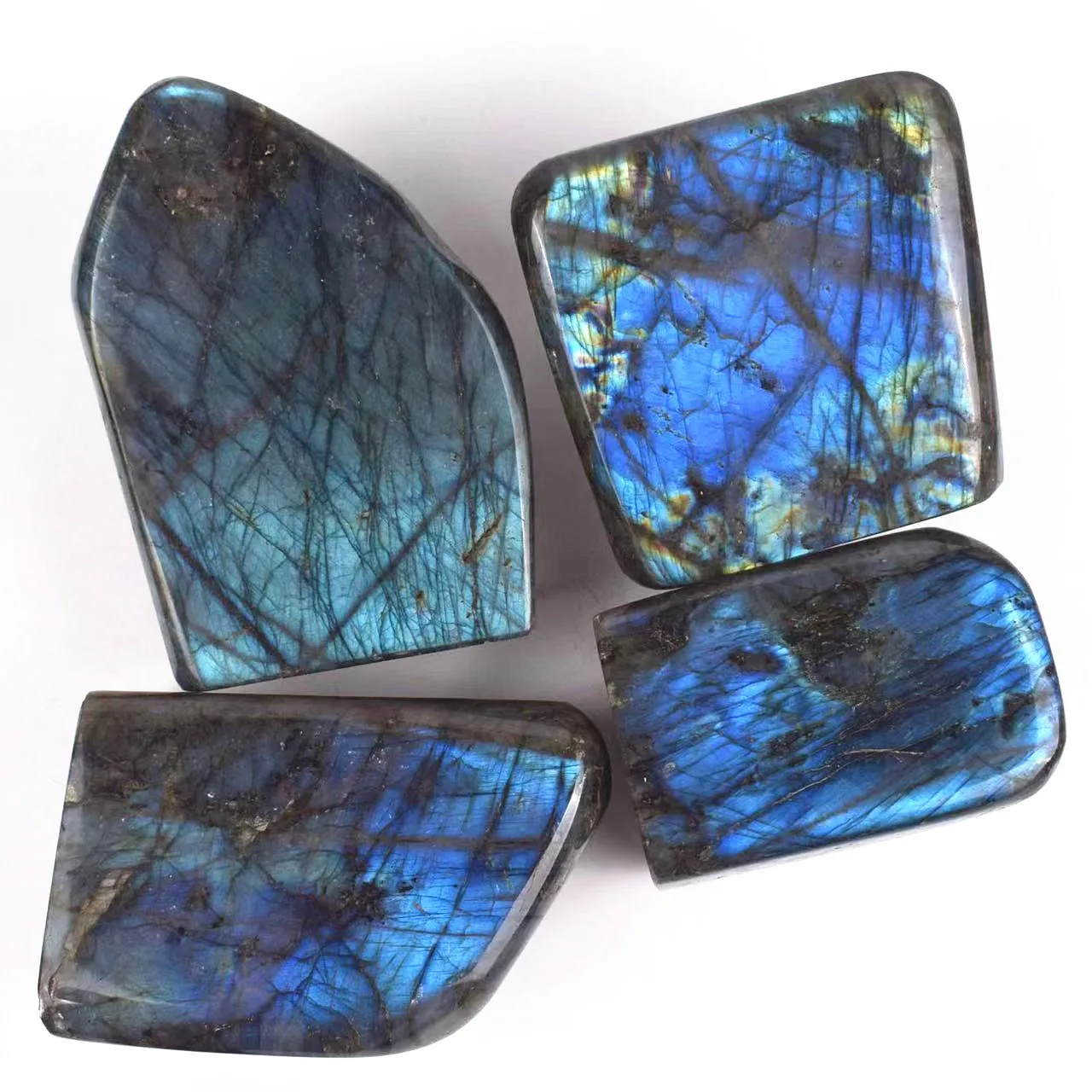 Cheap Wholesale Price high quality healing crystal polished light labradorite stones free form