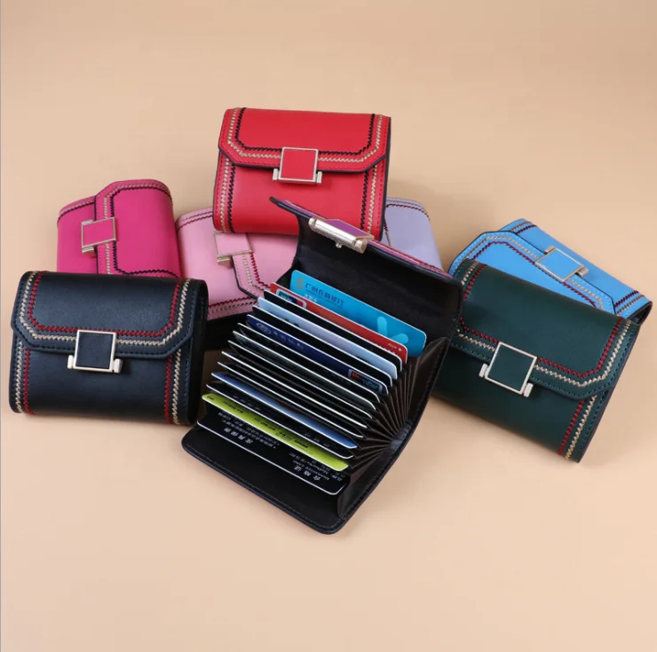 VJ Fashion Large Space Badge Note ID Bags Holders Bags Purses Wallets Business Credit Card Holder Bags For Women Men