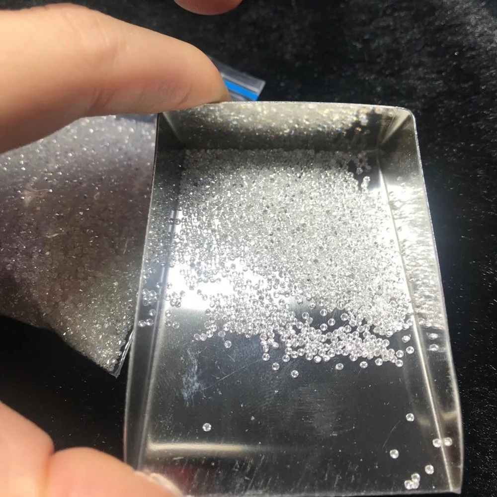  Полудрагоценный камень Joyas Lab Выращенный бриллиант 1-3 мм белый цвет VVS сердце и стрела круглый вырез драгоценный из муассанита меди