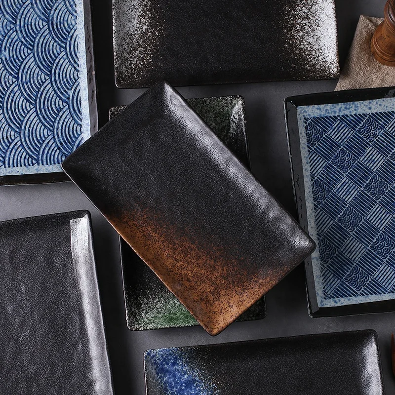 Tivray Stoneware Home Restaurant Party Dinner Slade Dessert Plate 10 Inch Hand Made Glazed Porcelain Pottery Ceramic