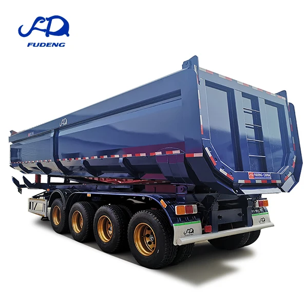 Heavy Duty dump tipper trailer 4 5 6  axles 80Ton 100 tons  truck dump semi trailer for Africa market