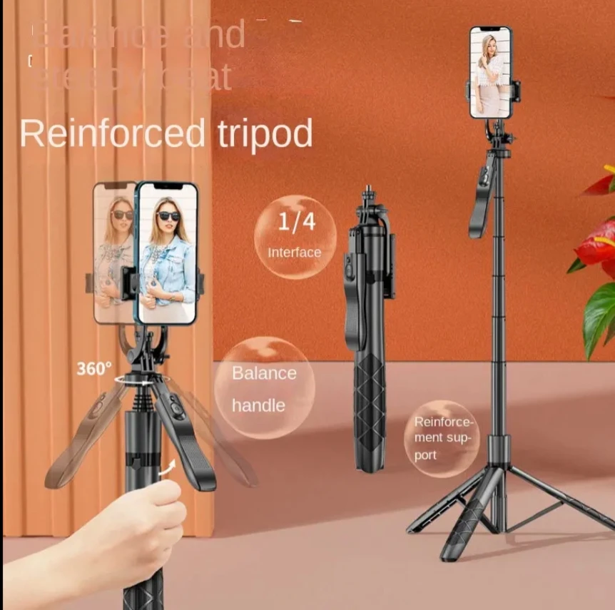Multifunctional Umbrella Stand Balance Steady Shooting Live Bluetooth Tripod Selfie Stick 360 Degree Rotation Cell Phone Live