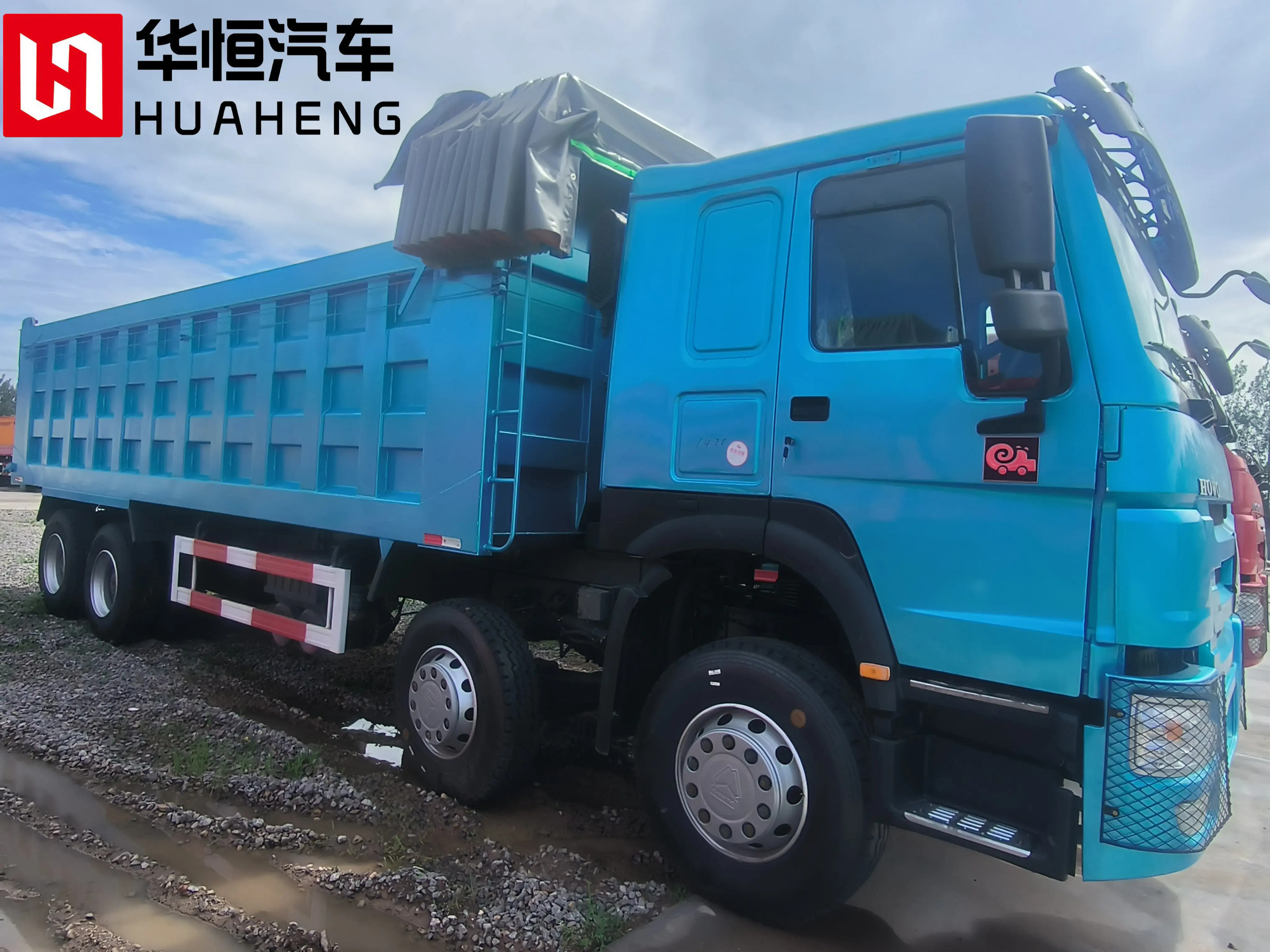Популярный автомобиль HOWO 50t Euro 3 Howo 12-колесный тяжелый самосвал 8x4 двигатель Weichai автоматическая левая дизельная механическая коробка передач