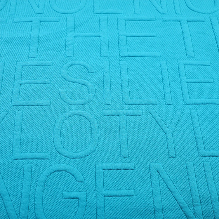 High quality scuba silk cotton fabric free sample knitted jacquard polyester spandex elastic soft fabric for hoodies