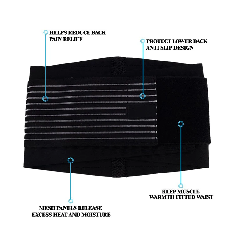 cheap neoprene back lumbar support belts brace for men and women