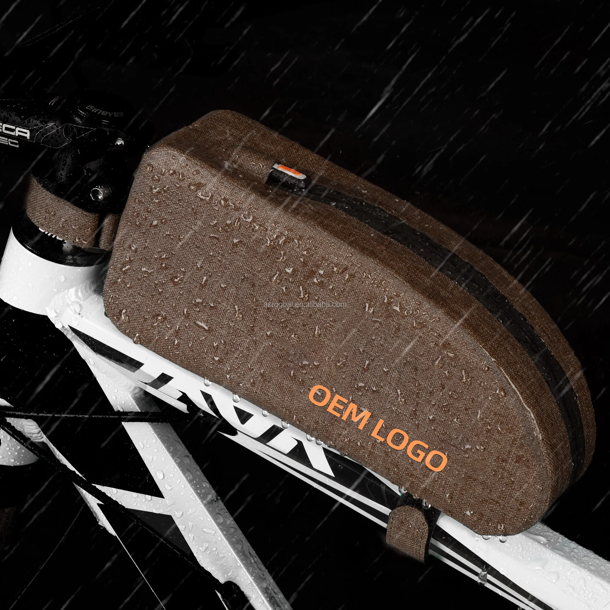 ASRQGOAL full waterproof frame front bag, custom logo mountain bike bag, bike frame multi function tool bag