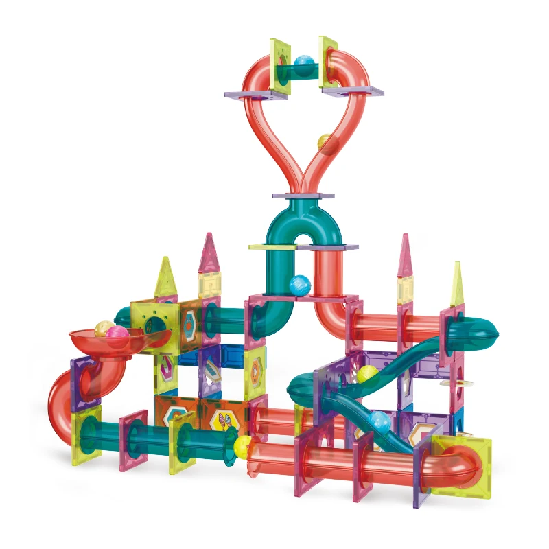 191 шт. игрушка построить магнитные блоки Race здания Marble Run «для детей