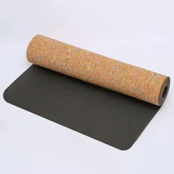 High Quality Custom Logo Organic Cork Yoga Mat for Yoga and Pilates
