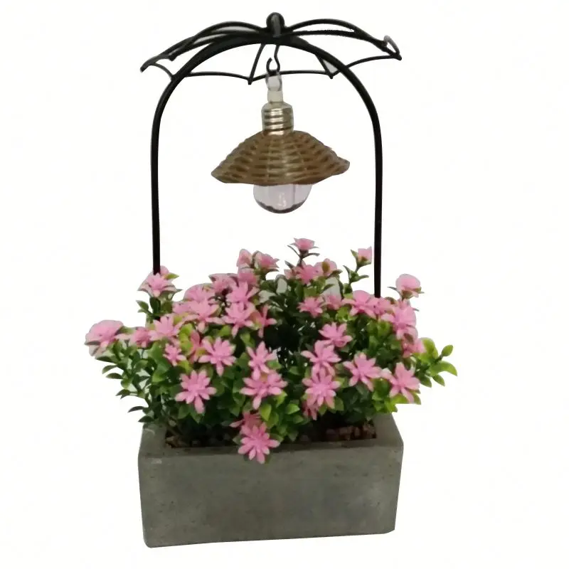 
Оптовая продажа, Современная фабричная прямая продажа, небольшие растения, металлическая подставка с лампой бонсай 