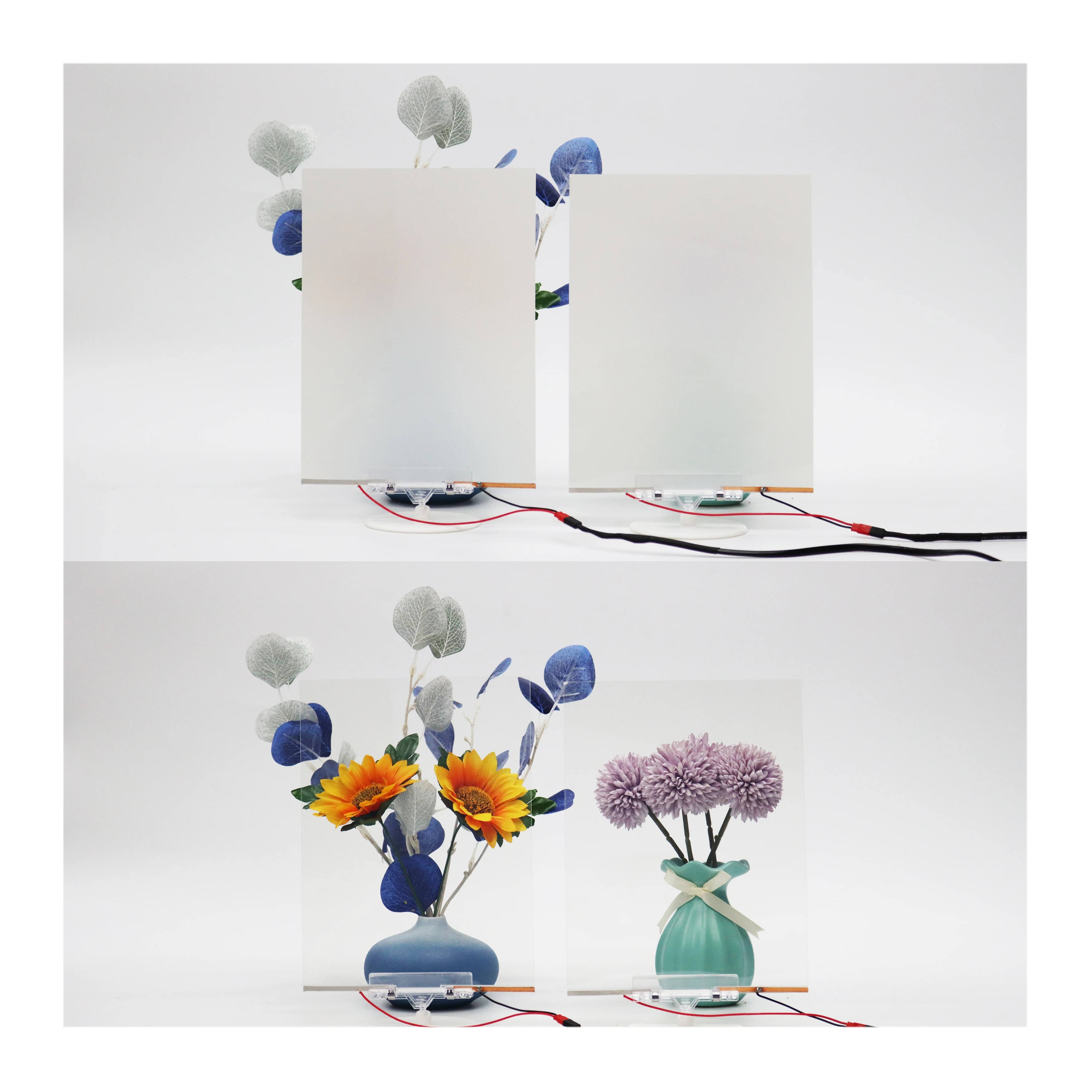 New Arrival Extra Clear intelligent glass smart switchable pdlc film privacy for indoor office