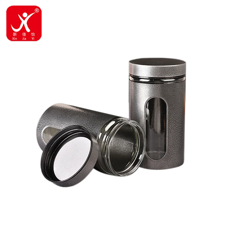 
Xin Jia Yi Packaging Customized Round Chinese Tea Tin Box With Clear Window Tin Box 