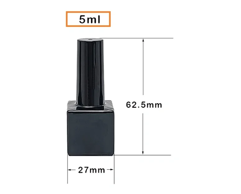 Wholesale Empty 5ml 10ml 15ml  Uv Gel Nail Polish Bottle Transparent Nail Polish Bottle 15ml Clear Nail Polish Bottle