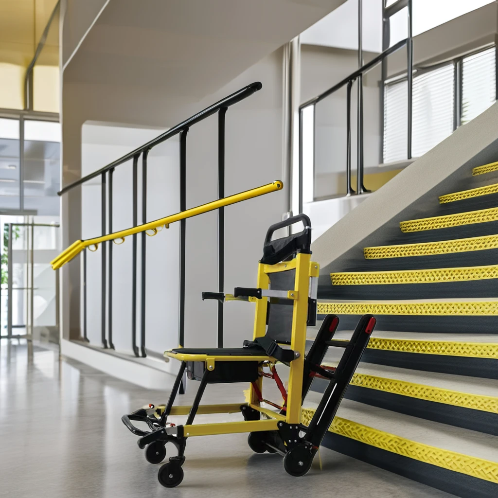 Portable Electric Power Stair Climber Dolly Cart Battery Crawler with Belt Aluminium Wheelchair Targeted for Climbing Stairs