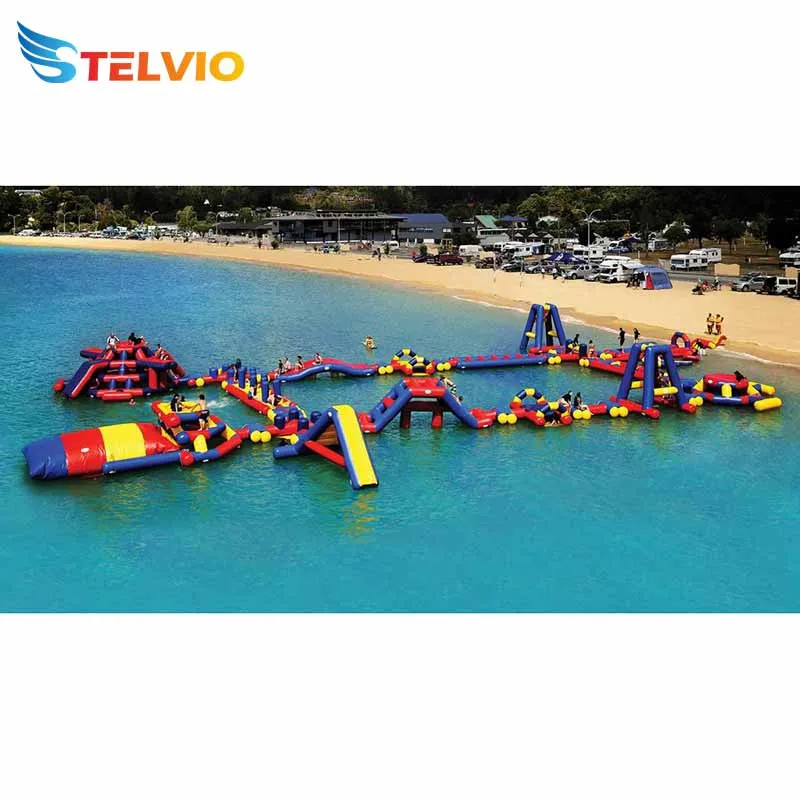 New Outdoor Water Park Inflatable Floating Water Obstacle Course Manufacturer Funny Inflatable Park Aqua Park