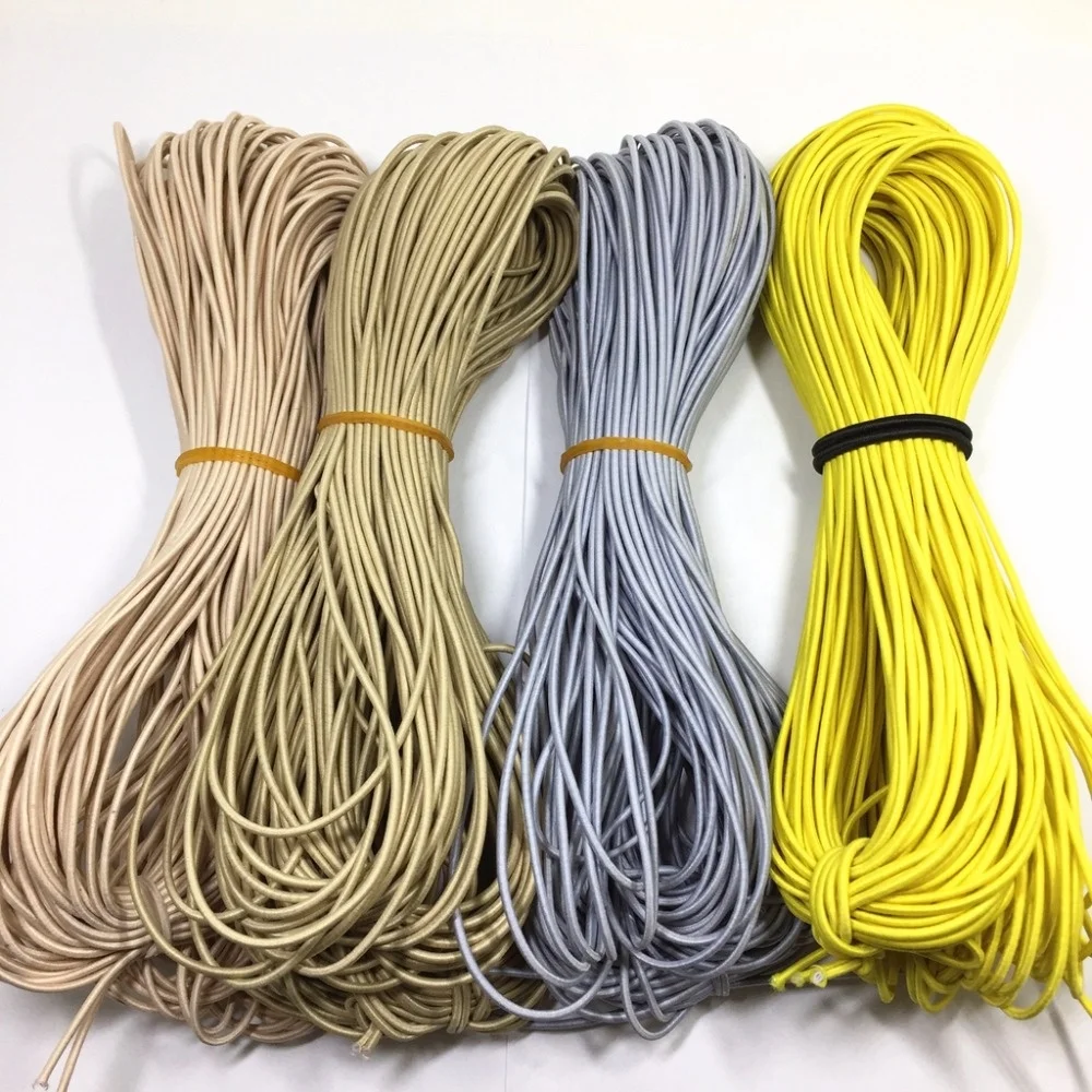 Wholesale multi colored polyester round elastic cord supplier