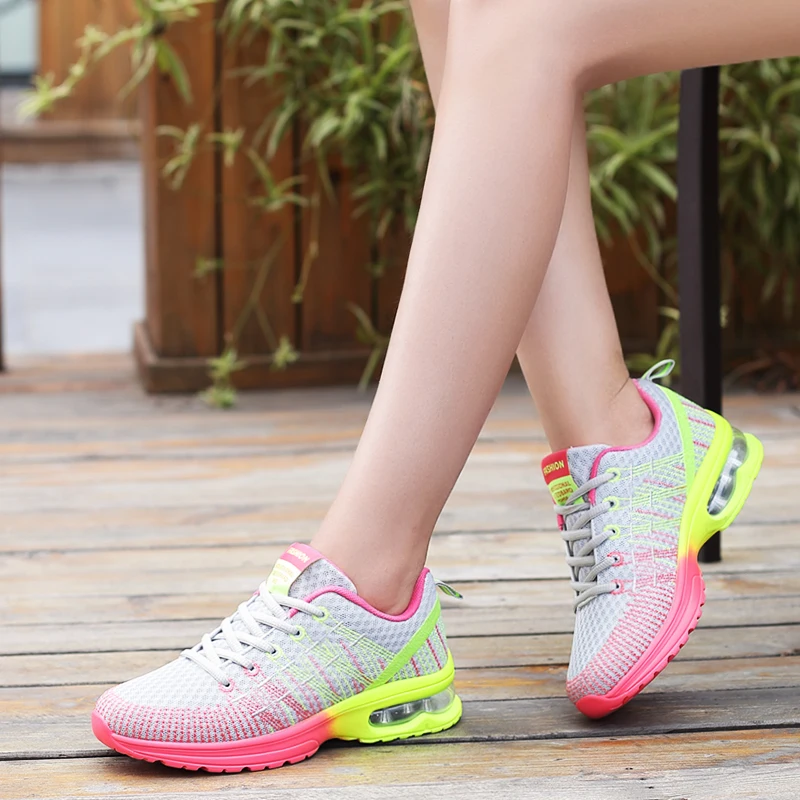 Women Tennis Athletic Fitness Shoes Breathable Trainers Shoes Plus Size Outdoor Casual Sport Shoes tenis feminino