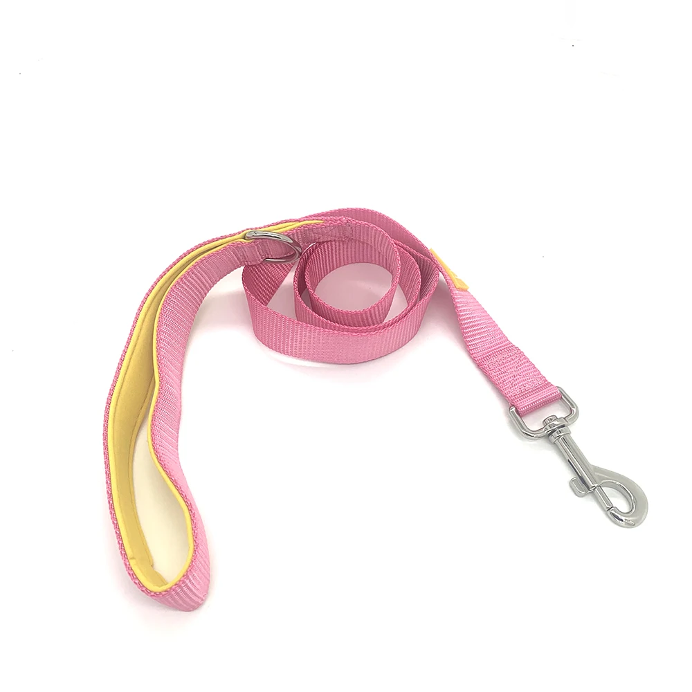 Hanyang OEM Wholesale Low Price Custom Wholesale Strong Nylon Webbing  Safety Padding Handle dog leash