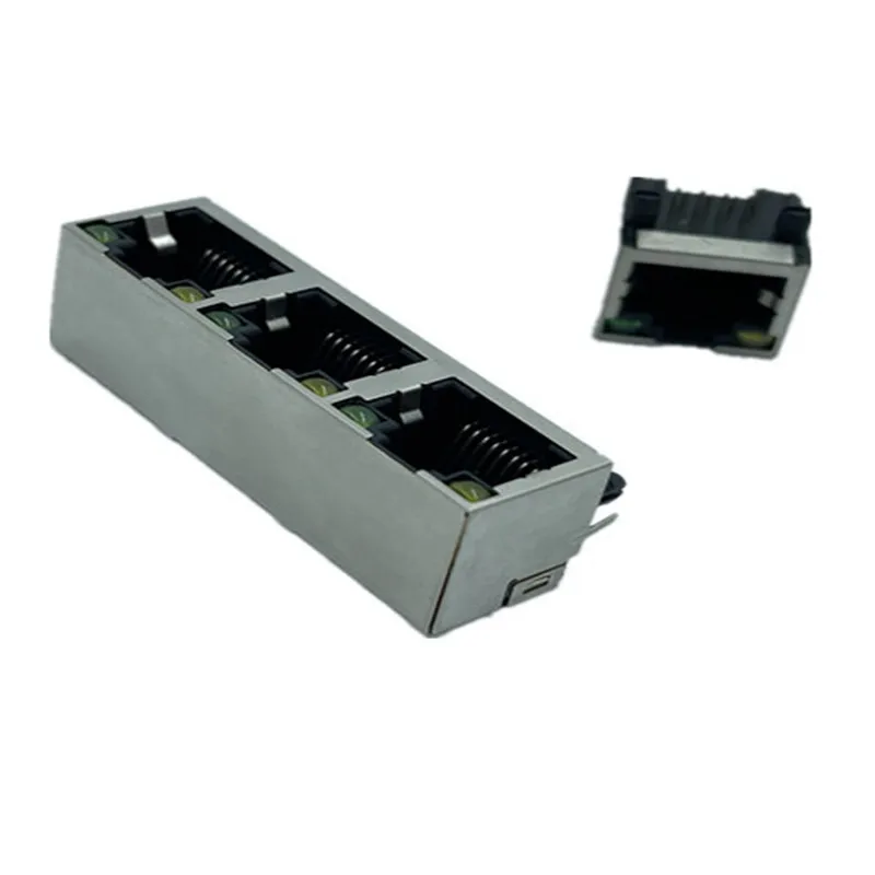  Модульные разъемы RJ45 PCB Jack 2x2 порта экранированные и