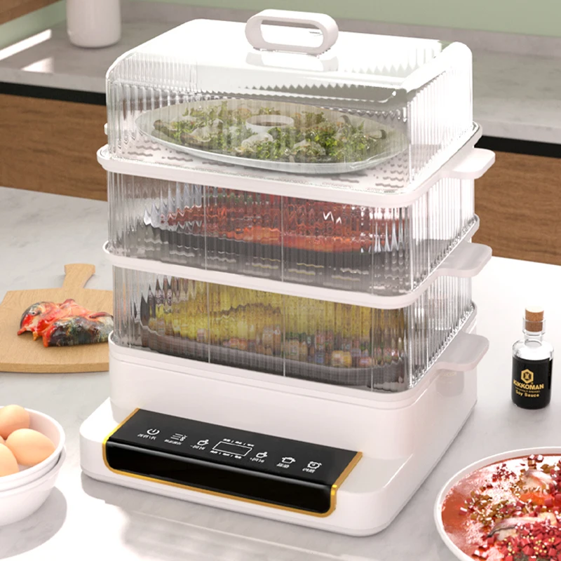 Kitchen Accessories Set Cookware Food Steamer  28L 3 Layers Multi Purpose Electric Food Steamer Steam Cooker Food Steamer