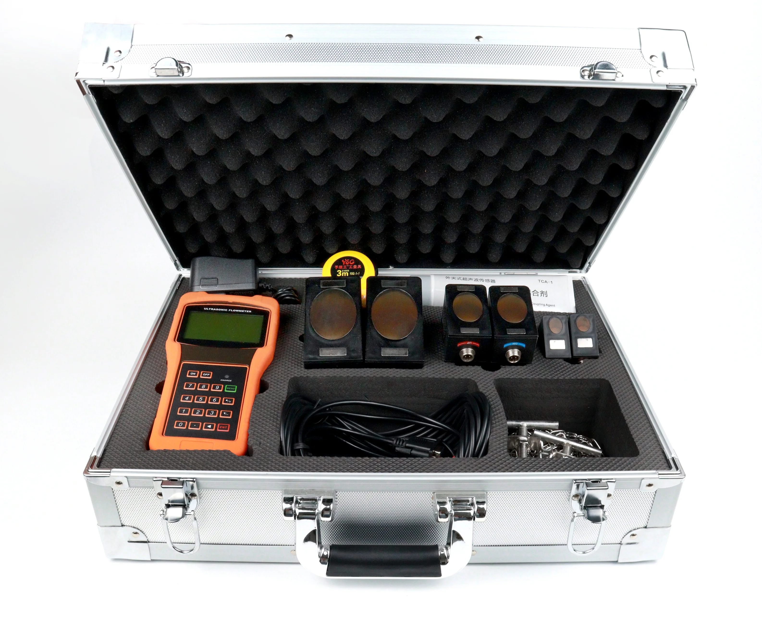 
IP68 liquid Ultrasonic flow meter for heat energy measurement dn100 portable type ultrasonic water flow meter  (1600074715301)