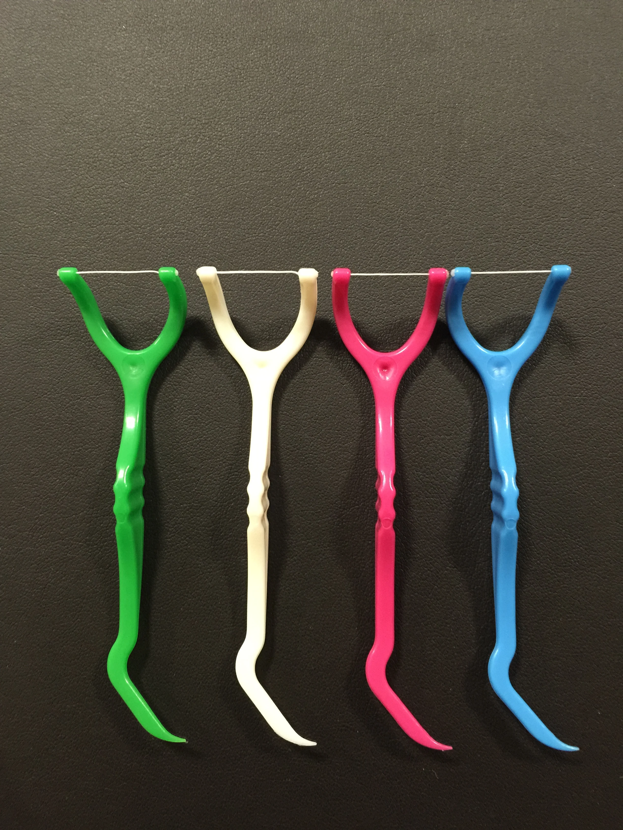 Dental floss picks /high quality plastic toothpicks dental floss picks